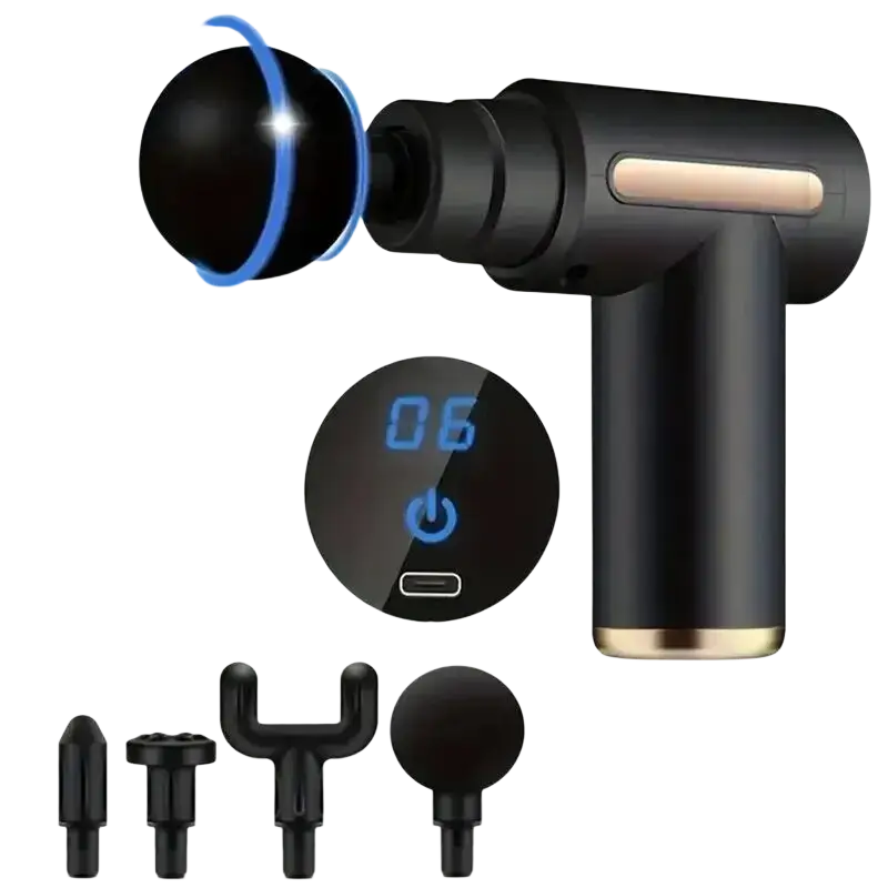 Pistolet de Massage Portable à vibrations pour Fascia pour le corps le cou le dos Relaxation musculaire profonde