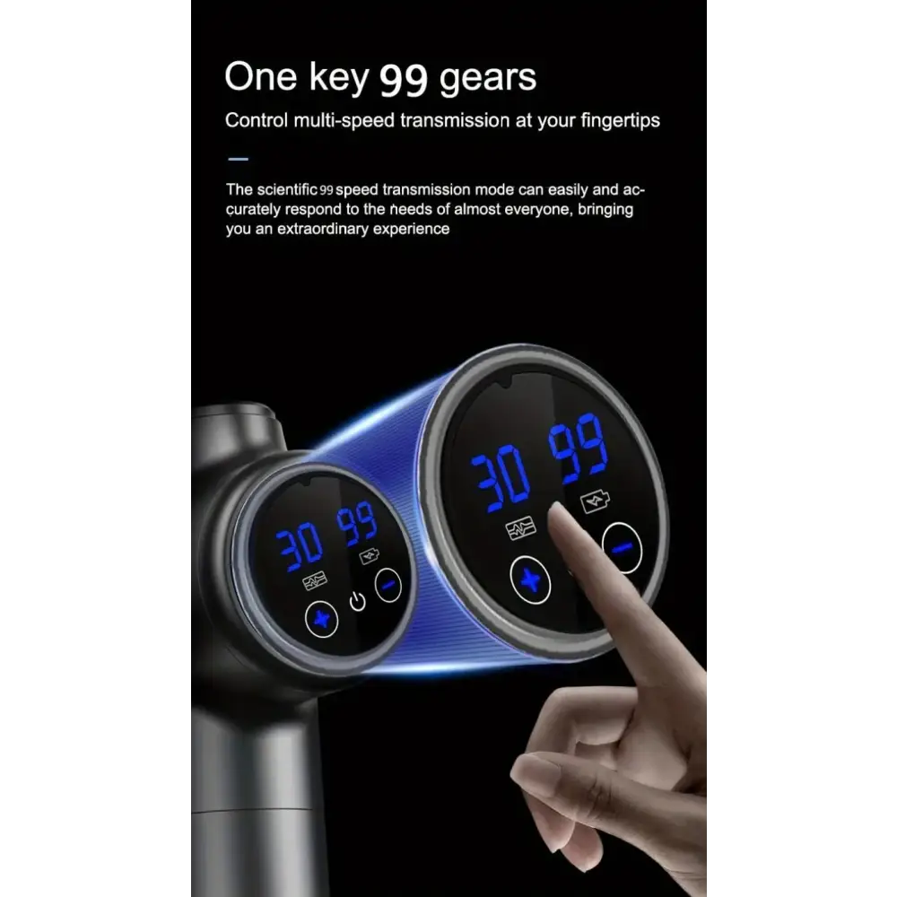 Pistolet de Massage Portable à vibrations pour Fascia pour le corps le cou le dos Relaxation musculaire profonde