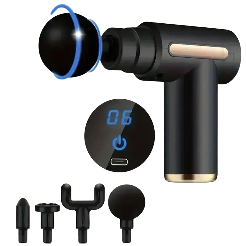 Pistolet de Massage Portable à vibrations pour Fascia pour le corps le cou le dos Relaxation musculaire profonde