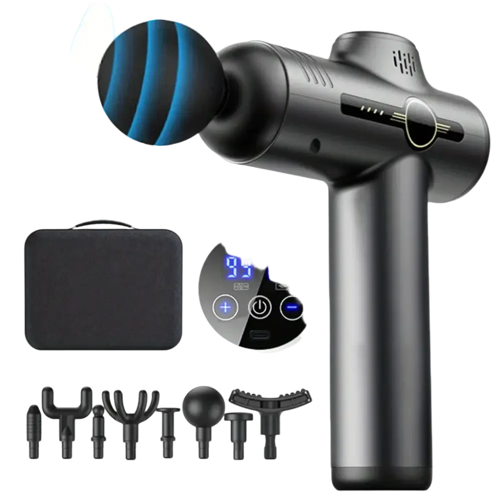 Pistolet de Massage Portable à vibrations pour Fascia pour le corps le cou le dos Relaxation musculaire profonde