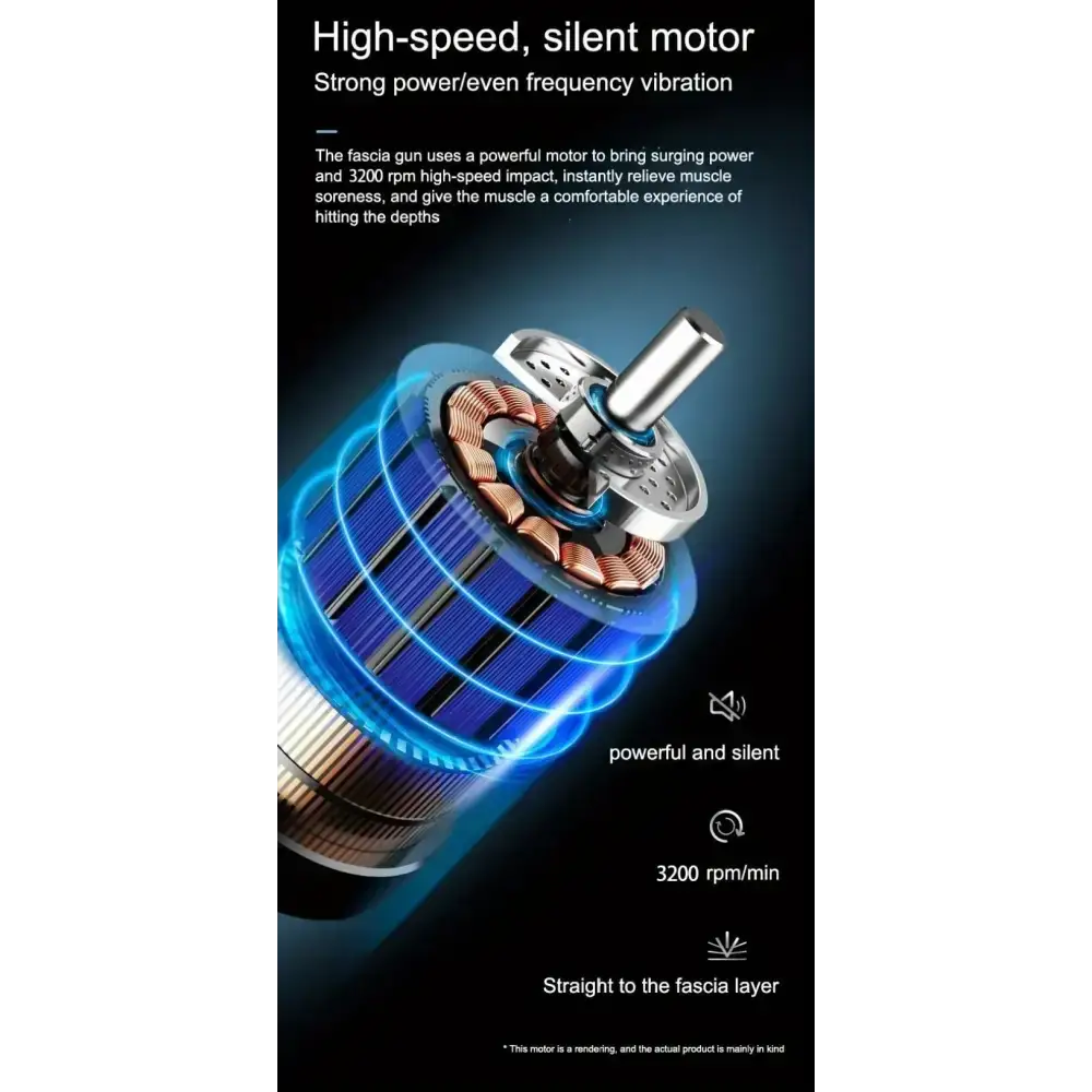 Pistolet de Massage Portable à vibrations pour Fascia pour le corps le cou le dos Relaxation musculaire profonde