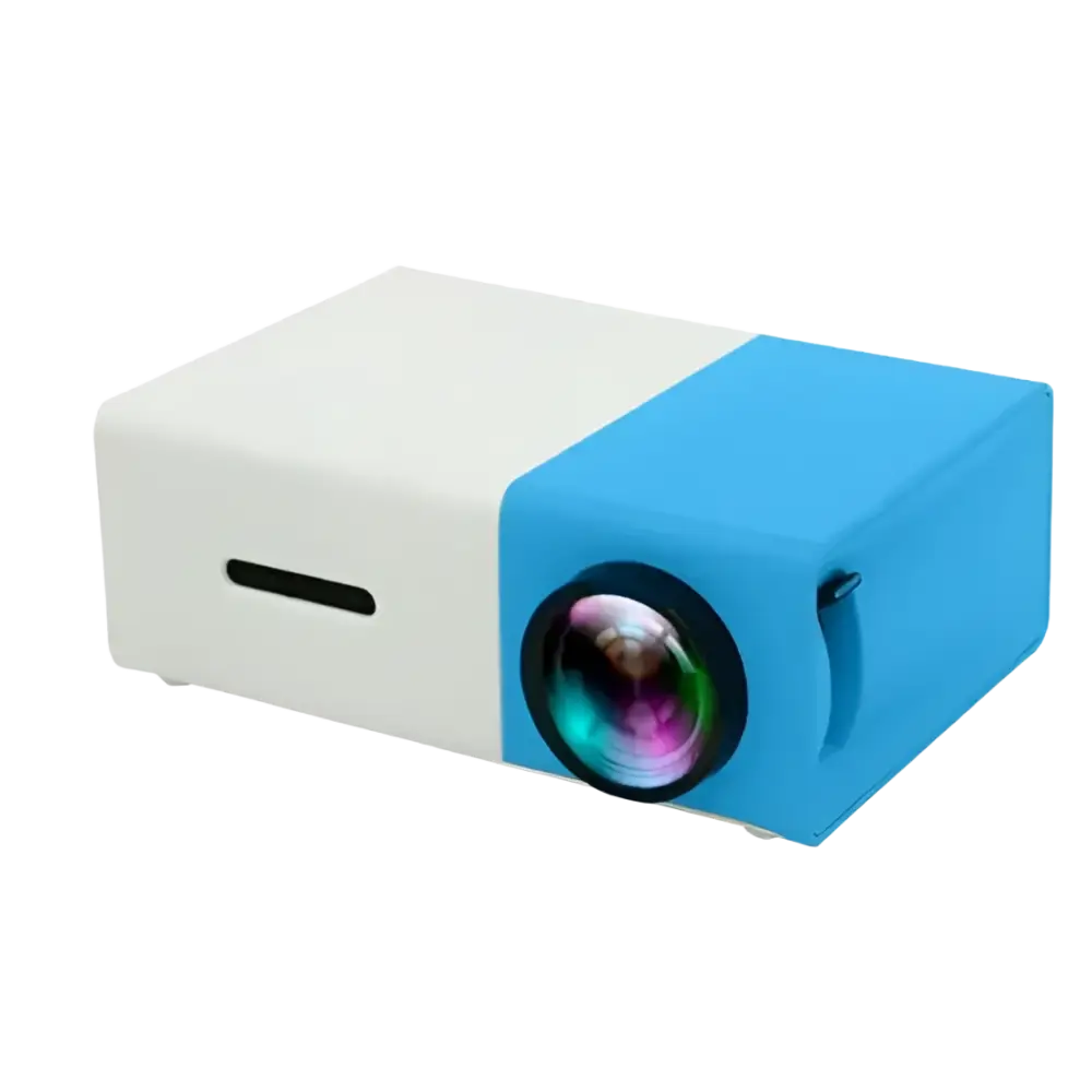 Portable Projector 3D Hd Led Home Theater Cinema HDMI-compatible Usb Audio Projector Yg300 Mini Projector - Blue UK