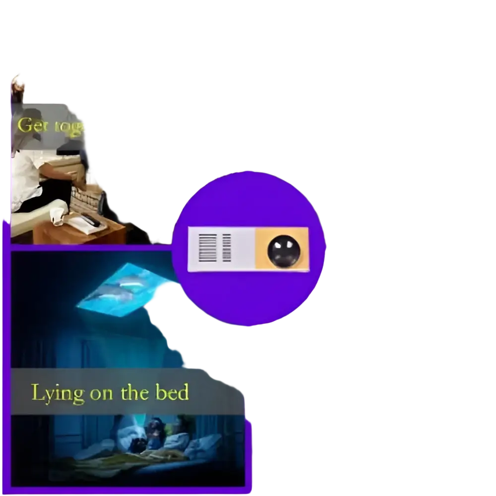 Portable Projector 3D Hd Led Home Theater Cinema HDMI-compatible Usb Audio Projector Yg300 Mini Projector - video