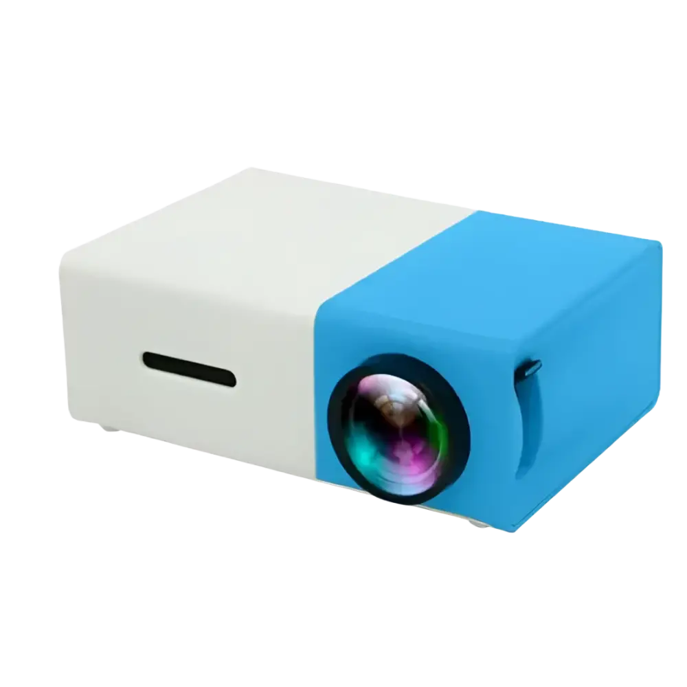 Portable Projector 3D Hd Led Home Theater Cinema HDMI-compatible Usb Audio Projector Yg300 Mini Projector - Blue UK