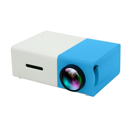 Portable Projector 3D Hd Led Home Theater Cinema HDMI-compatible Usb Audio Projector Yg300 Mini Projector - Blue UK
