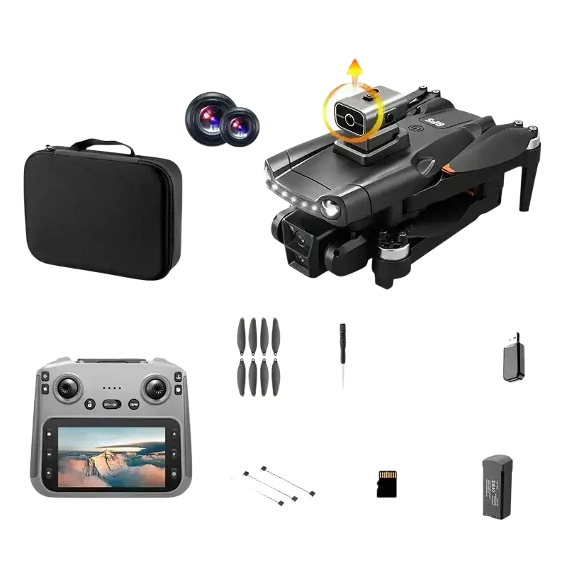 Pour xiaomi V198MAX GPS retour Drone 5G 8K HD double caméra Dron à distance avec écran Laser évitement d’obstacles