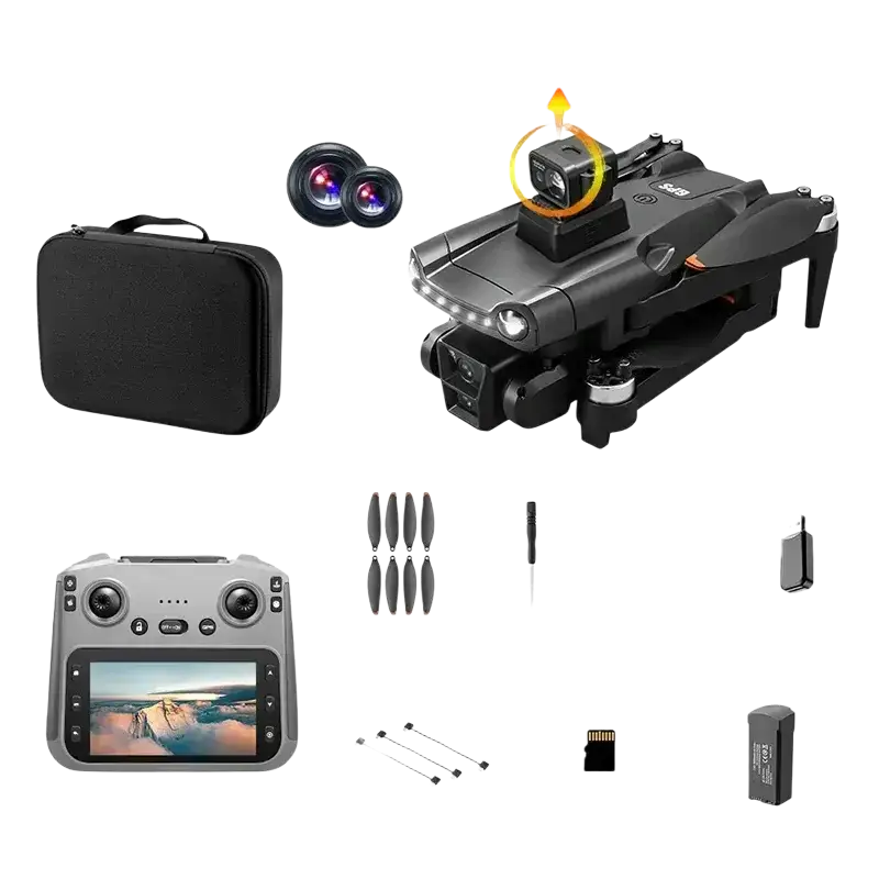 Pour xiaomi V198MAX GPS retour Drone 5G 8K HD double caméra Dron à distance avec écran Laser évitement d’obstacles