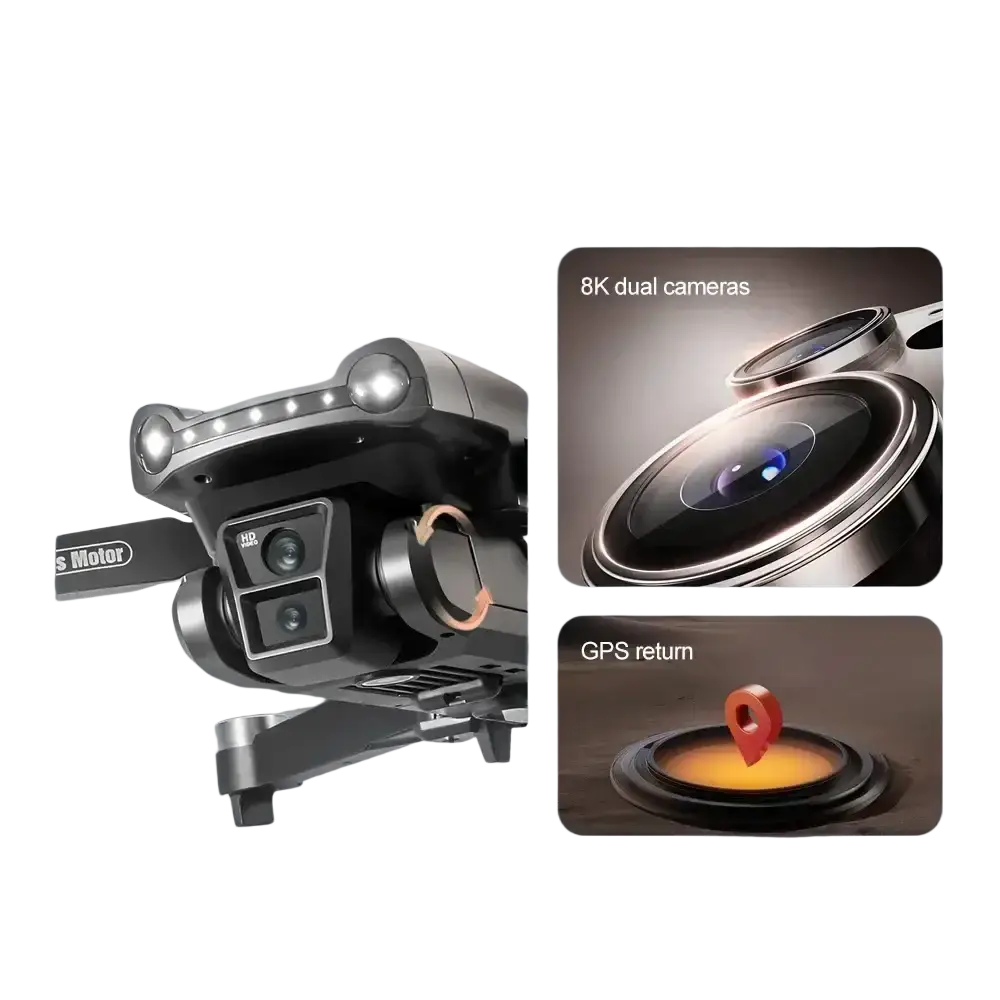 Pour xiaomi V198MAX GPS retour Drone 5G 8K HD double caméra Dron à distance avec écran Laser évitement d’obstacles