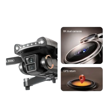 Pour xiaomi V198MAX GPS retour Drone 5G 8K HD double caméra Dron à distance avec écran Laser évitement d’obstacles