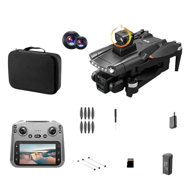 Pour xiaomi V198MAX GPS retour Drone 5G 8K HD double caméra Dron à distance avec écran Laser évitement d’obstacles