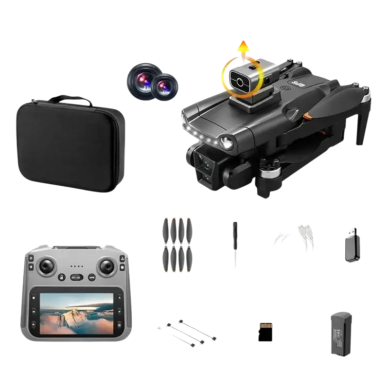 Pour xiaomi V198MAX GPS retour Drone 5G 8K HD double caméra Dron à distance avec écran Laser évitement d’obstacles