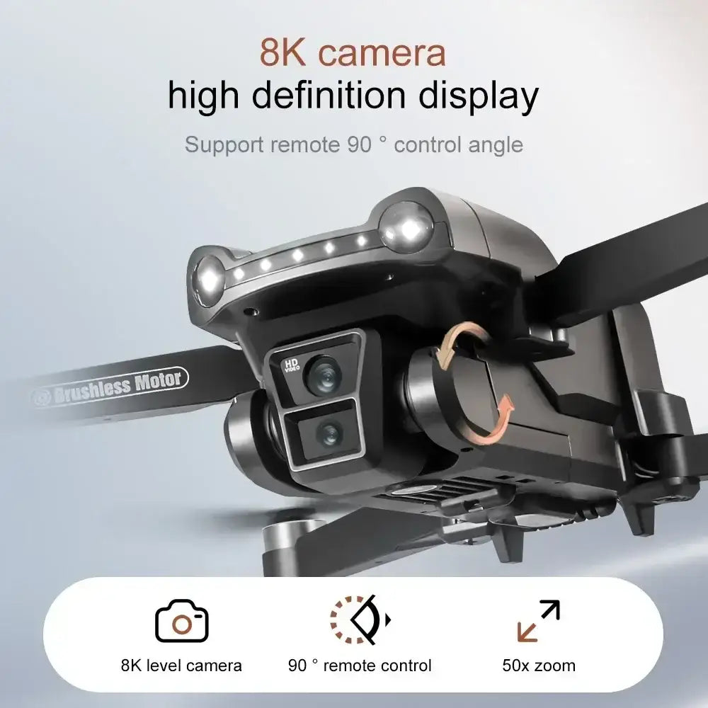 Pour xiaomi V198MAX GPS retour Drone 5G 8K HD double caméra Dron à distance avec écran Laser évitement d’obstacles