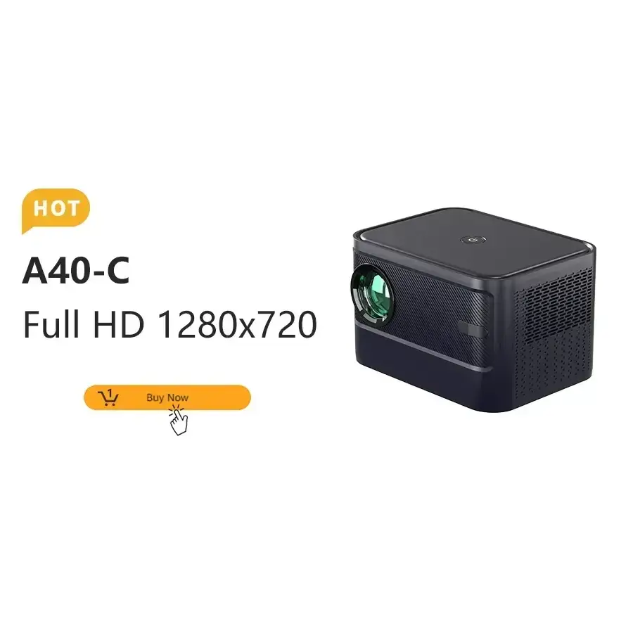 ProjecteurMINI projecteur A2000 Mini projecteur de poche 1000 Lumens LED Projecteur vidéo projecteur de cinéma maison