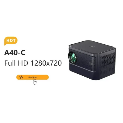 ProjecteurMINI projecteur A2000 Mini projecteur de poche 1000 Lumens LED Projecteur vidéo projecteur de cinéma maison