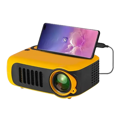 ProjecteurMINI projecteur A2000 Mini projecteur de poche 1000 Lumens LED Projecteur vidéo projecteur de cinéma maison