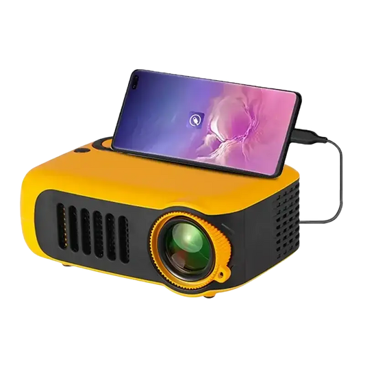 ProjecteurMINI projecteur A2000 Mini projecteur de poche 1000 Lumens LED Projecteur vidéo projecteur de cinéma maison
