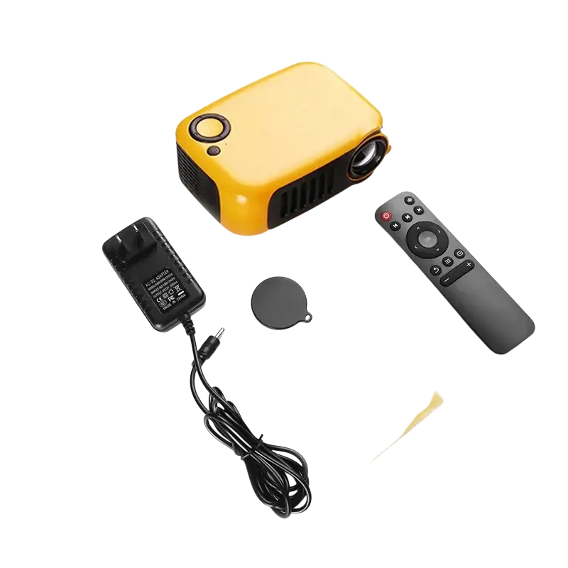 ProjecteurMINI projecteur A2000 Mini projecteur de poche 1000 Lumens LED Projecteur vidéo projecteur de cinéma maison