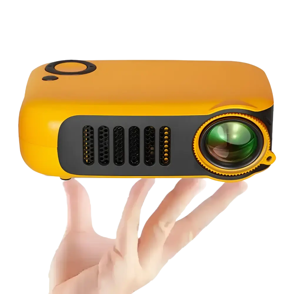 ProjecteurMINI projecteur A2000 Mini projecteur de poche 1000 Lumens LED Projecteur vidéo projecteur de cinéma maison
