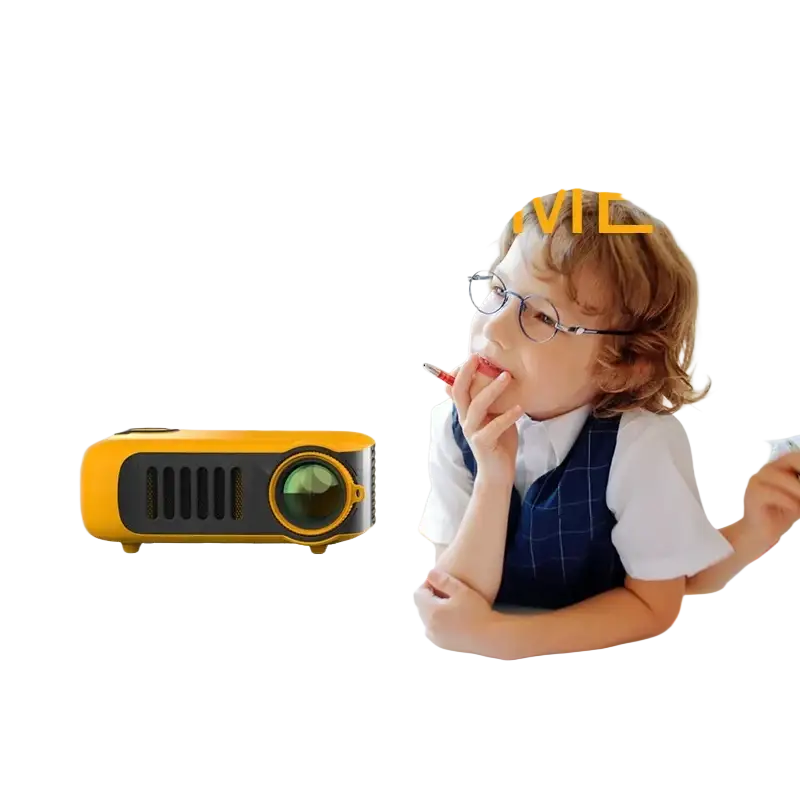 ProjecteurMINI projecteur A2000 Mini projecteur de poche 1000 Lumens LED Projecteur vidéo projecteur de cinéma maison