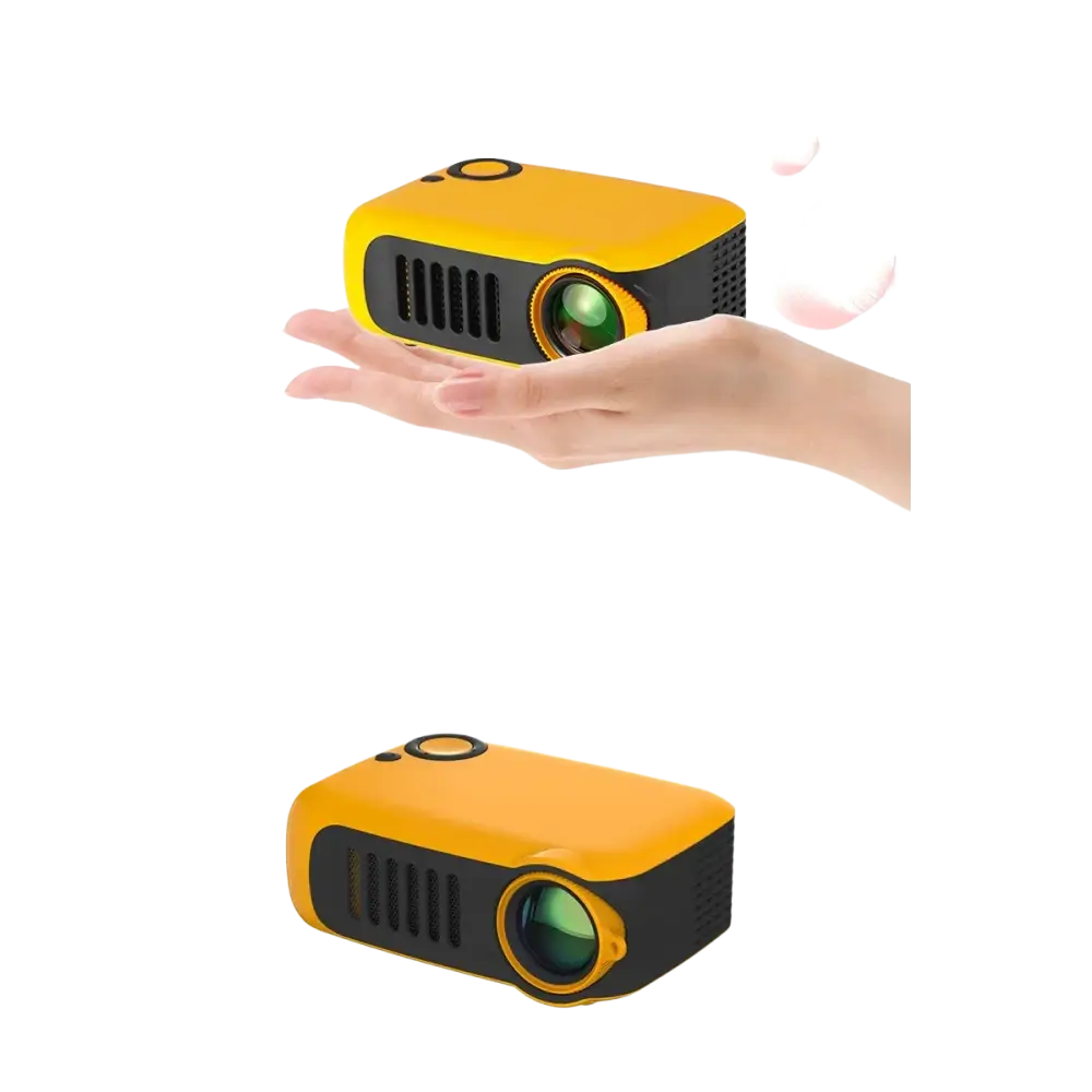 ProjecteurMINI projecteur A2000 Mini projecteur de poche 1000 Lumens LED Projecteur vidéo projecteur de cinéma maison