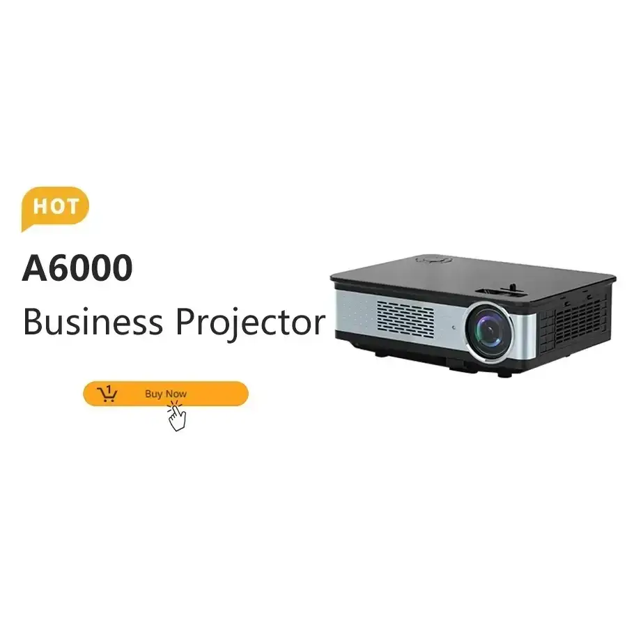 ProjecteurMINI projecteur A2000 Mini projecteur de poche 1000 Lumens LED Projecteur vidéo projecteur de cinéma maison