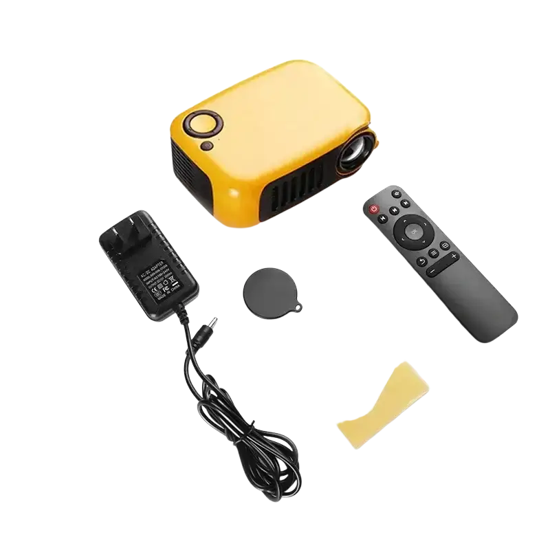 ProjecteurMINI projecteur A2000 Mini projecteur de poche 1000 Lumens LED Projecteur vidéo projecteur de cinéma maison