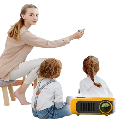 ProjecteurMINI projecteur A2000 Mini projecteur de poche 1000 Lumens LED Projecteur vidéo projecteur de cinéma maison