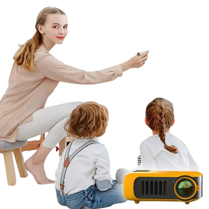 ProjecteurMINI projecteur A2000 Mini projecteur de poche 1000 Lumens LED Projecteur vidéo projecteur de cinéma maison