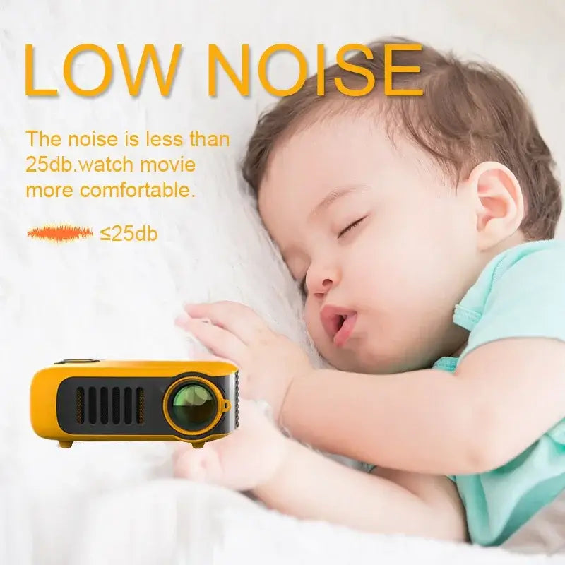 ProjecteurMINI projecteur A2000 Mini projecteur de poche 1000 Lumens LED Projecteur vidéo projecteur de cinéma maison