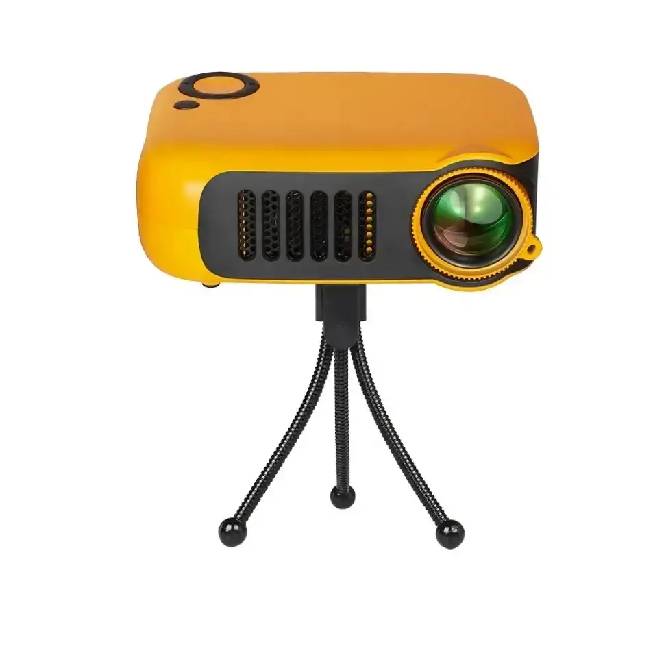 ProjecteurMINI projecteur A2000 Mini projecteur de poche 1000 Lumens LED Projecteur vidéo projecteur de cinéma maison