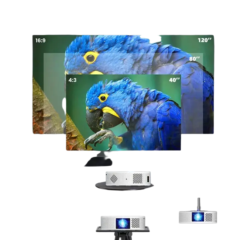 Projector Home Office Mobile Phone Wireless HD Projector Portable Overhead Projector Home Theater - video projecteur