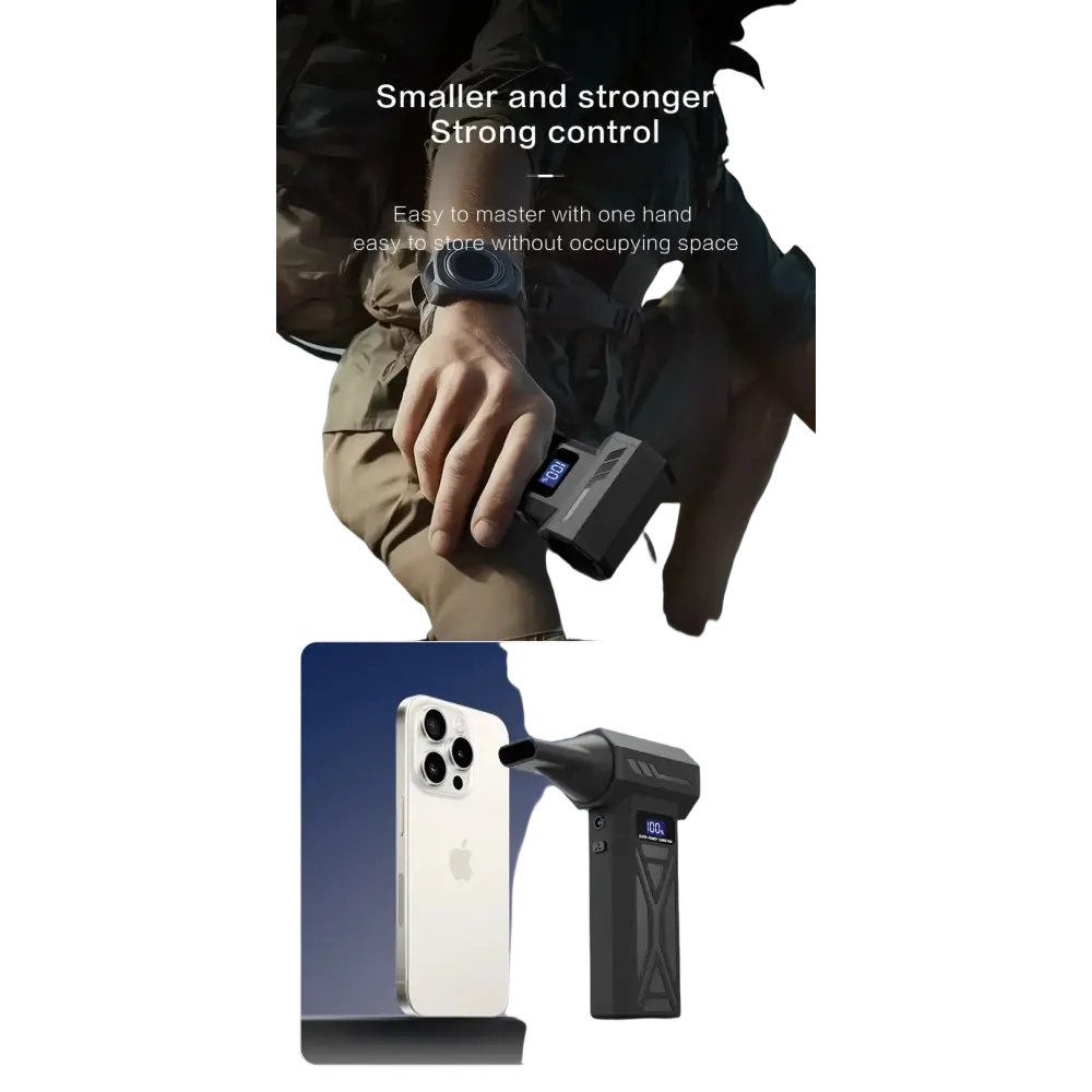 Puissant ventilateur d’air 130000 tr/min Turbo Jet ventilateur aspirateur sans brosse pour PC/clavier/maison/voiture