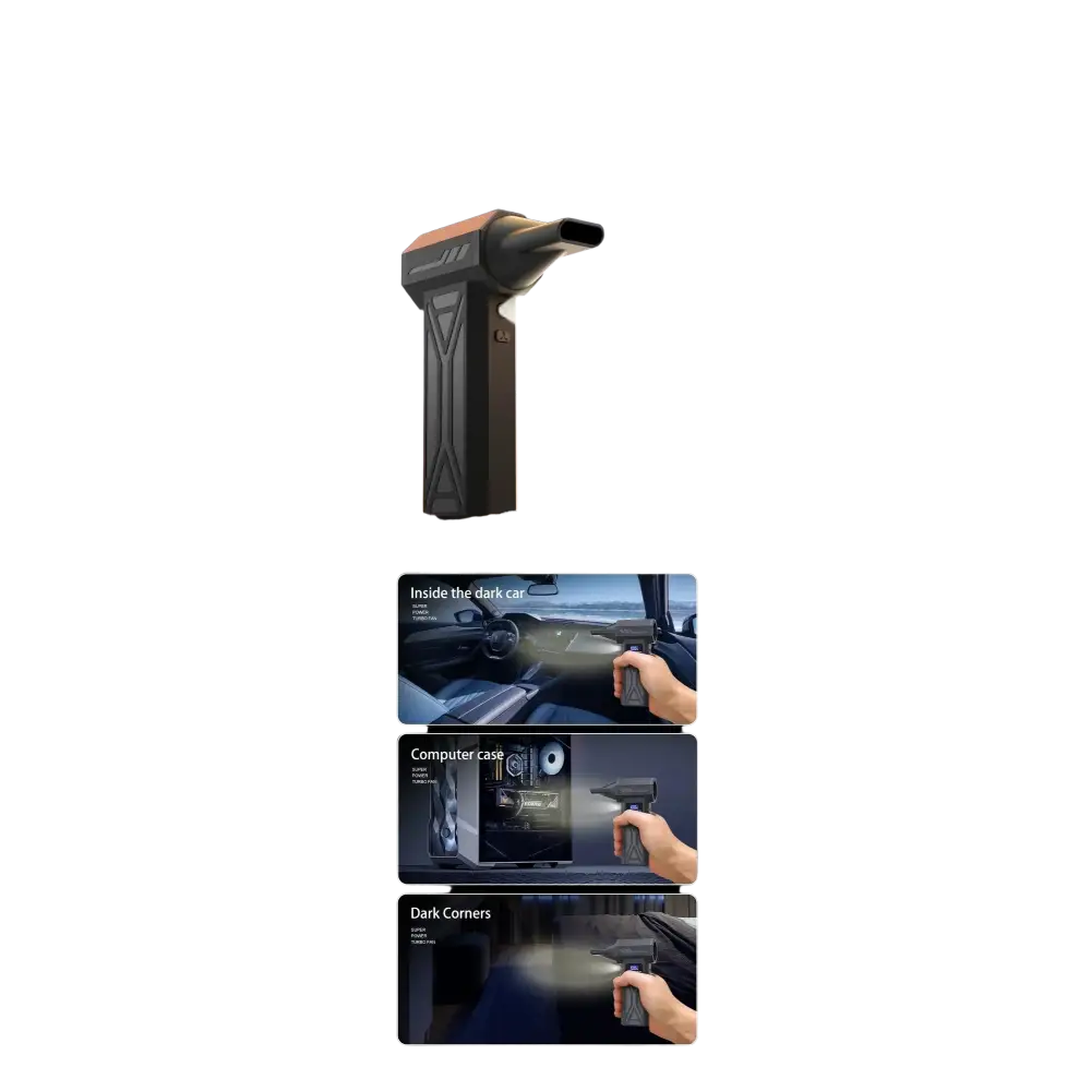 Puissant ventilateur d’air 130000 tr/min Turbo Jet ventilateur aspirateur sans brosse pour PC/clavier/maison/voiture