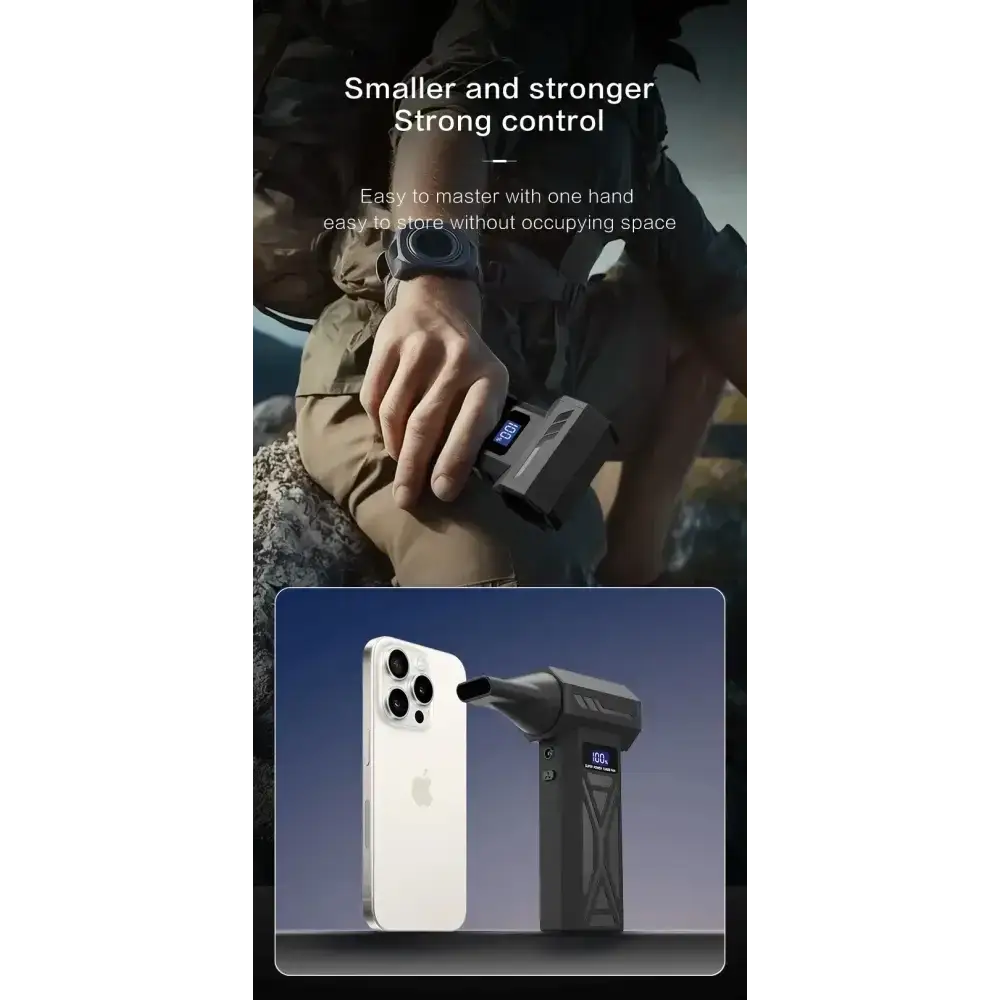 Puissant ventilateur d’air 130000 tr/min Turbo Jet ventilateur aspirateur sans brosse pour PC/clavier/maison/voiture