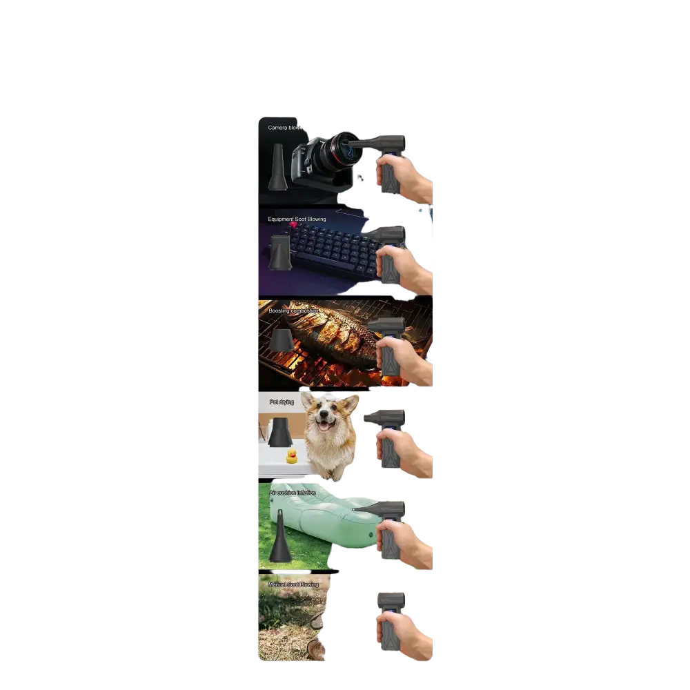 Puissant ventilateur d’air 130000 tr/min Turbo Jet ventilateur aspirateur sans brosse pour PC/clavier/maison/voiture