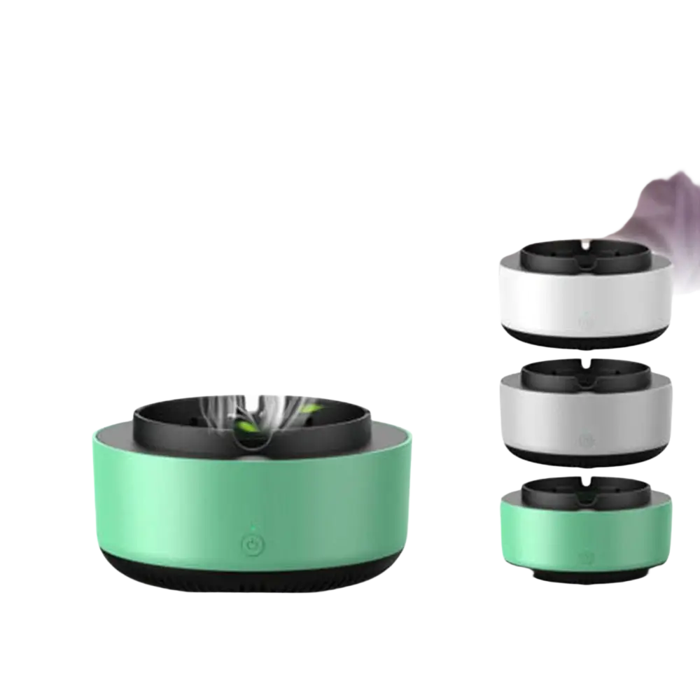 Smoke Removal Air Purification Ashtray Anion Purification Practical Automatic Purifier Ashtray Portable Gadgets For