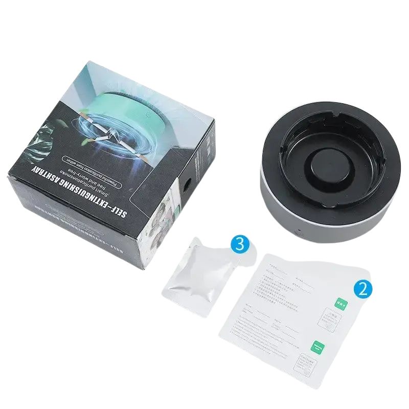 Smoke Removal Air Purification Ashtray Anion Purification Practical Automatic Purifier Ashtray Portable Gadgets For