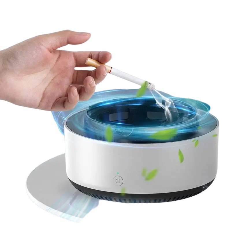 Smoke Removal Air Purification Ashtray Anion Purification Practical Automatic Purifier Ashtray Portable Gadgets For