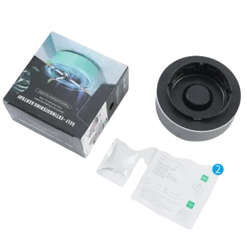 Smoke Removal Air Purification Ashtray Anion Purification Practical Automatic Purifier Ashtray Portable Gadgets For