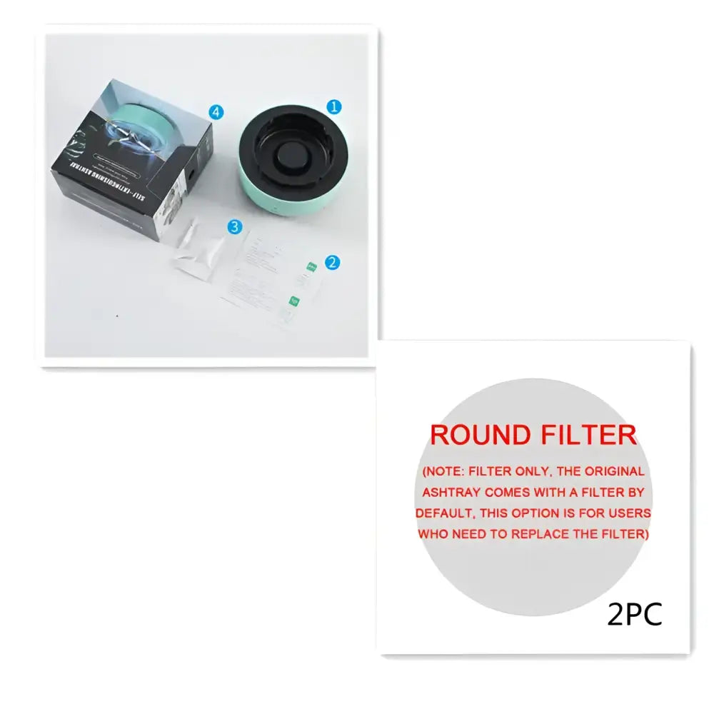 Smoke Removal Air Purification Ashtray Anion Purification Practical Automatic Purifier Ashtray Portable Gadgets For