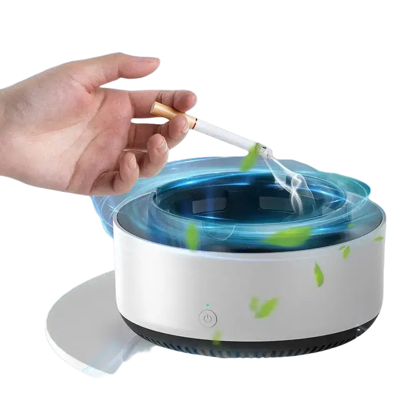 Smoke Removal Air Purification Ashtray Anion Purification Practical Automatic Purifier Ashtray Portable Gadgets For