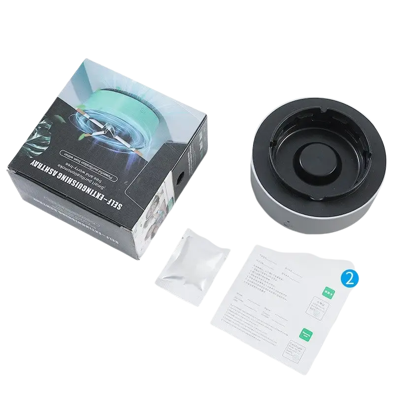 Smoke Removal Air Purification Ashtray Anion Purification Practical Automatic Purifier Ashtray Portable Gadgets For