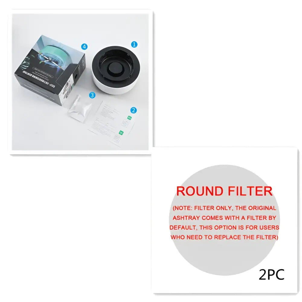 Smoke Removal Air Purification Ashtray Anion Purification Practical Automatic Purifier Ashtray Portable Gadgets For