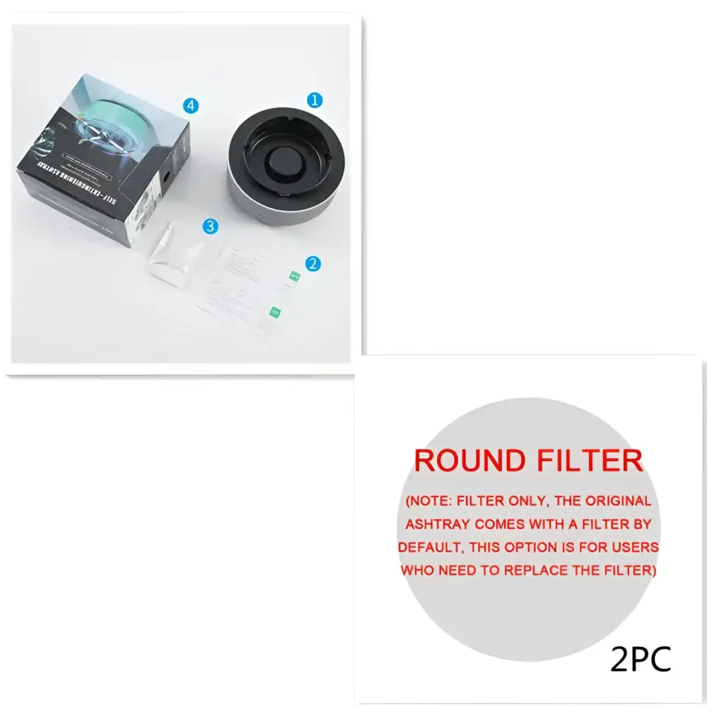 Smoke Removal Air Purification Ashtray Anion Purification Practical Automatic Purifier Ashtray Portable Gadgets For