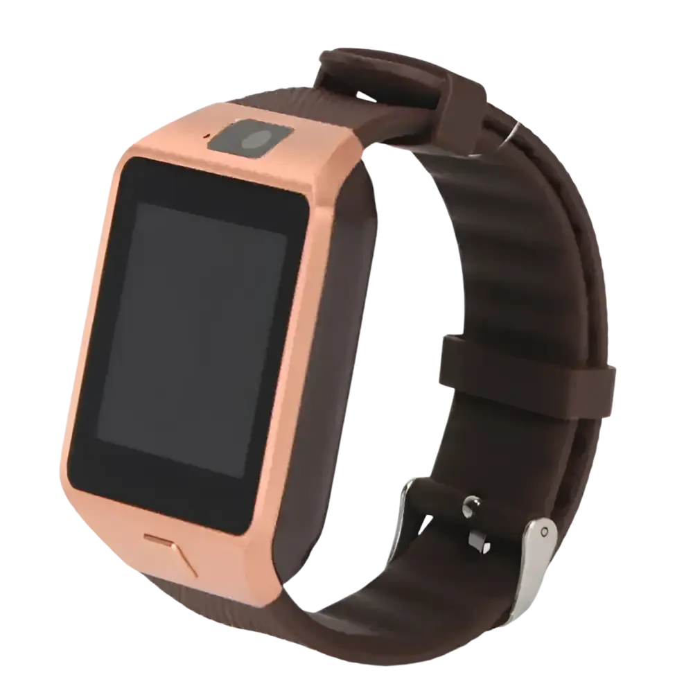 Sports Smart Watch DZ09 Card Phone Watch - gold - montre