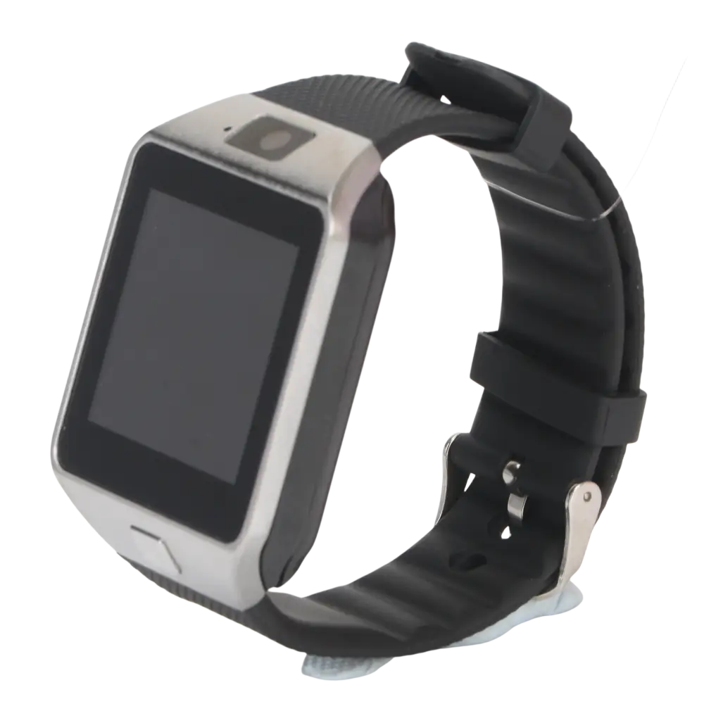 Sports Smart Watch DZ09 Card Phone Watch - black - montre