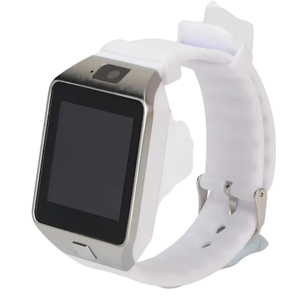 Sports Smart Watch DZ09 Card Phone Watch - white - montre