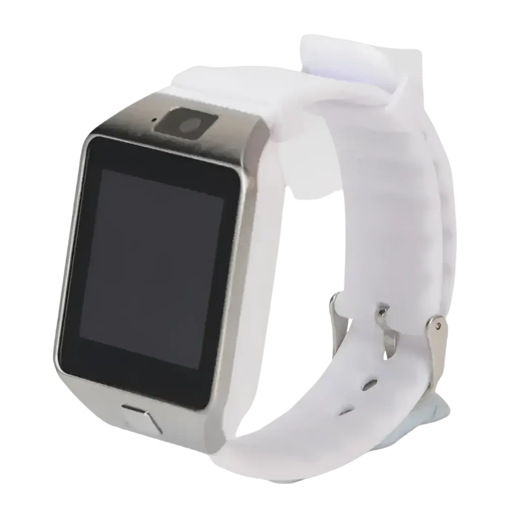 Sports Smart Watch DZ09 Card Phone Watch - white - montre