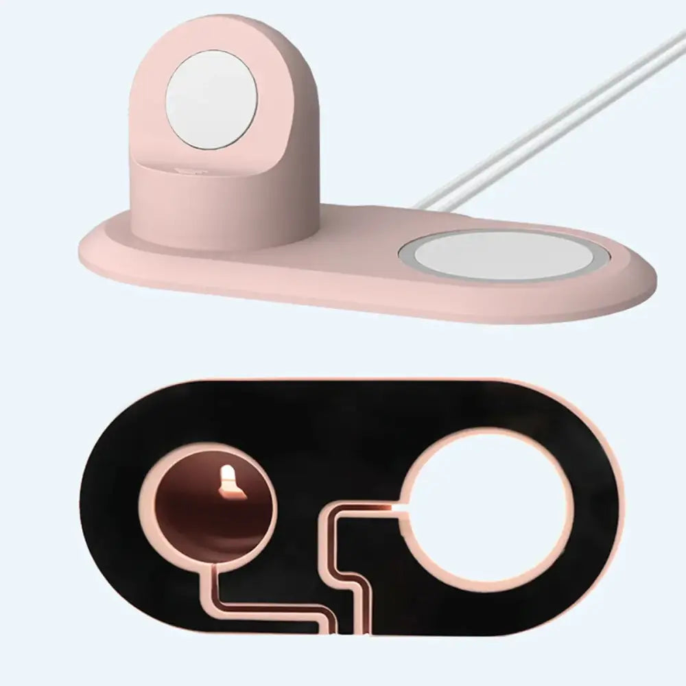 Support de téléphone en silicone pour iPhone 13 Pro Max Apple Watch chargeur Magsafe station de charge S6 support