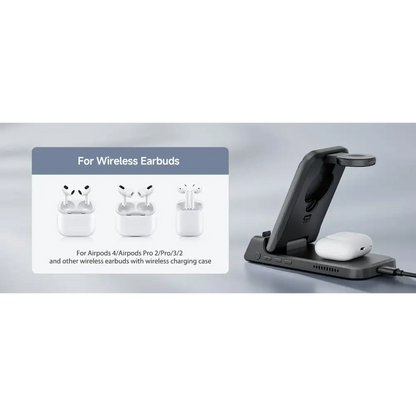 SwanScout 703A chargeur sans fil pour iPhone 17 16 15 14 Station de charge pour Apple Watch 11 10 9 Ultra 3 SE 2